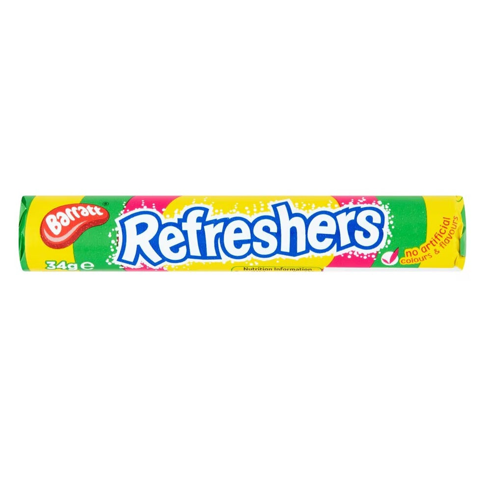 Barratt Refresher Roll 34g- Tangy and Refreshing Roll Candy.– British ...