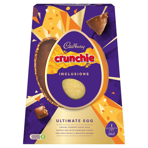 Cadbury Dairy Milk Crunchie Inclusions Ultimate Egg 396g