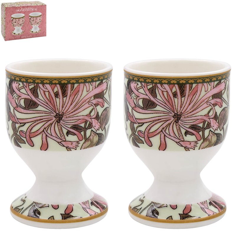 Lesser & Pavey Honeysuckle Egg Cups set of 2– British Food Supplies