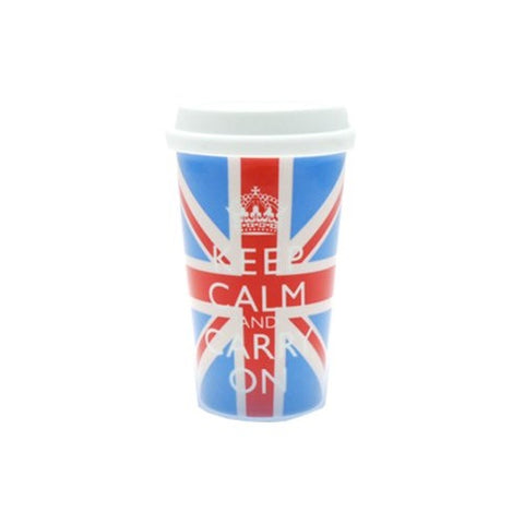 Lesser & Pavey Keep Calm Union Jack Travel Mug
