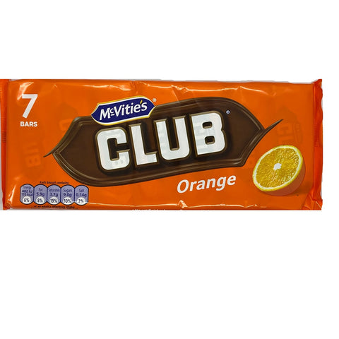 McVitie's Club Orange Biscuit 7pk 154g