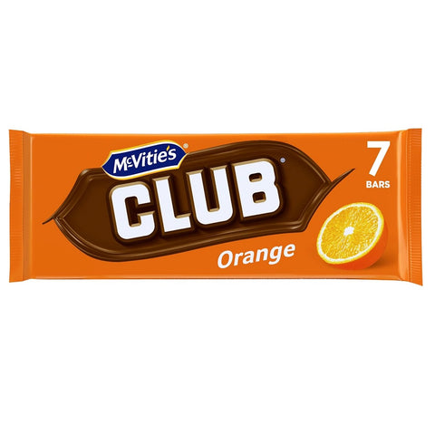 McVitie's Club Orange Biscuit 7pk 154g