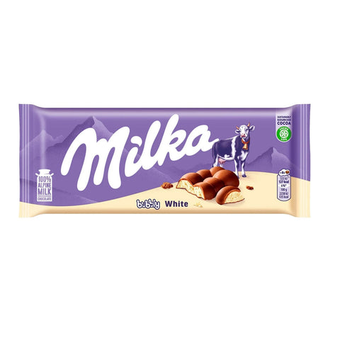 Milka Bubbly Milk & White Chocolate Bar 95g