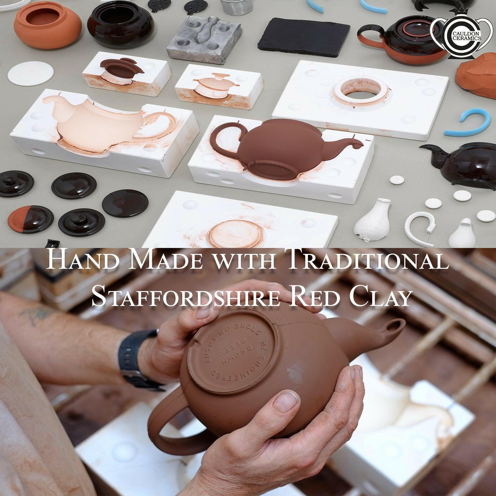 Cauldon Ceramics ReEngineered Ian McIntyre Brown Betty 4 Cup Teapot w