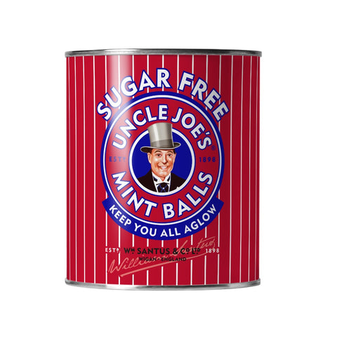 Uncle Joes Sugar Free Mint Balls Tin 120g