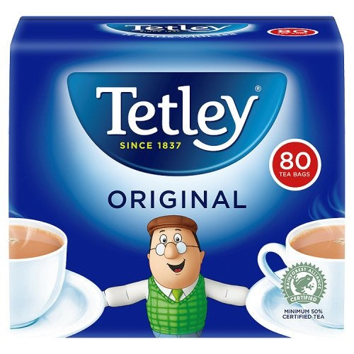Tetley British Blend Premium Black Tea, 80 Count Tea Bags 